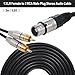 ammoon 1 XLR Female to 2 RCA Male Plug Stereo Audio Cable Connector Y Splitter Wire Cord (3M)