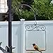 Gray Bunny Premium Hummingbird Swing, Rust Resistant Metal Frame, Wooden Dowel, Humming Bird Perch Feeder Accessory, Birdswing for Outside Outdoors