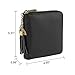 SafeCard 40 Card Solts Women's Credit Card Case Wallet 2 ID Window and Zipper Card Holder (40 Card Black)