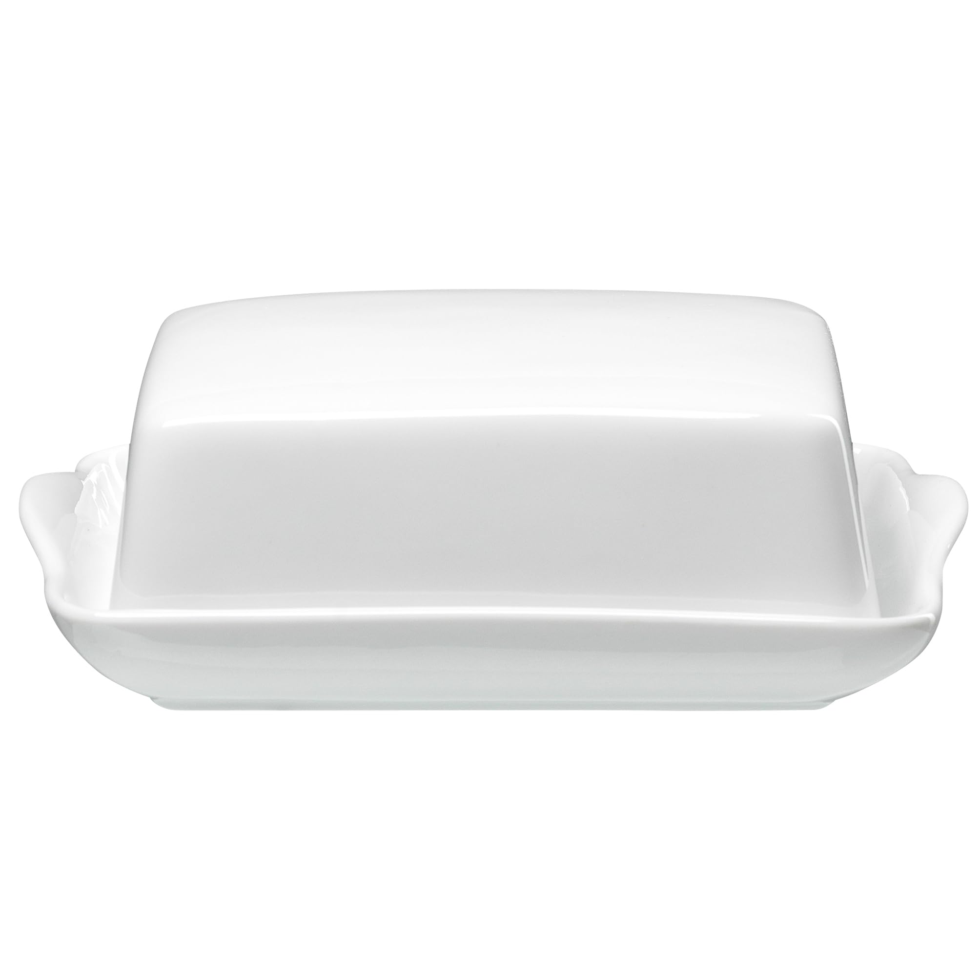 Ritzenhoff 33014 & Breker Snap Butter Dish, 18 x 14 x 7 cm, Porcelain, White