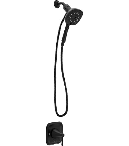 Moen UT2472NHBL Genta M-CORE 3-Series Duscharmatur Set – Matte Schwarz, Ventil Separat Benötigt