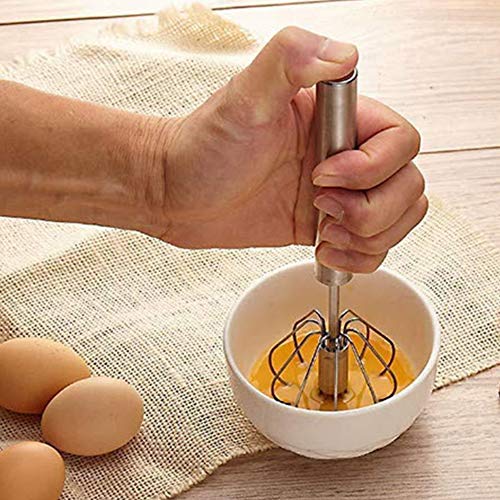 Hand Mixer Stainless Steel Hand Push Whisk Blender Awesome Tool as