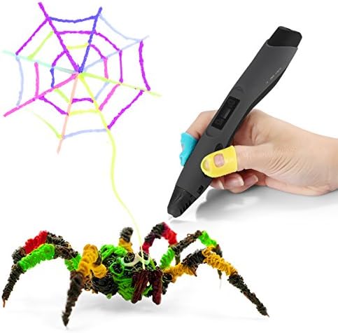 3D Printing Pen, Ailink 3D Doodling Pen With OLED Display, PLA/ABS/PCL Filament Supported for Kids and adults, 3D Modeling, Art Design - Black