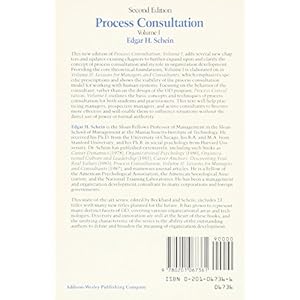 001: Process Consultation: Its Role in Organization Development, Volume 1 (Prentice Hall Organizational Development Series) (2nd Edition)