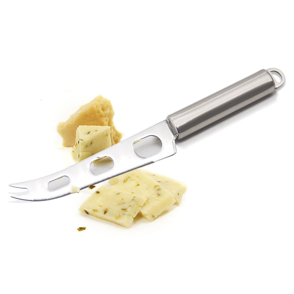 MZCH Stainless Steel Kitchen Utensil Tools and Gadgets Set - Cake cutter, Pizza Cutter Wheel, Cheese Slicer Cutter, Cheese Knife (Set of 4)