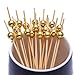 Cocktail Sticks Swizzle Picks for Fruit Sandwiches Barbeque Snacks etc Natural Bamboo Skewers for Coffee Drink Stir Stick 12 CM