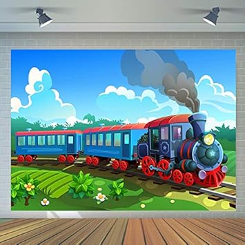 Amazon Com Qian Cartoon Polar Express Photo Backdrops Christmas