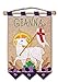 First Communion Banner Kit - Lamb, Purple (Illuminated Ink)