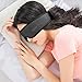 Sleep Mask for Women Men, 3D Contoured Eye Mask for Sleeping with Breathable Memory Foam, 100% Light Blocking Eye Covers with Anti-Slip Adjustable Strap for Travel/Naps, Include Earplugs & Carry Pouch