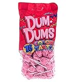 Light Pink Dum Dums Color Party - Bubble Gum Flavored - 75 Count Bag - 12.8 ounces - Includes Free How To Build a Candy Buffet Guide