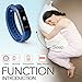 Fitness Tracker ID115 Heart Rate Monitor TopBest Sedentary Call Reminding Remote Self-Timer Sleep QualityCalorie Counter Pedometer Wristband with Touch Screen Smart Bracelet For Android iOS Phone