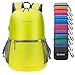 ZOMAKE Ultra Lightweight Hiking Backpack - Water Resistant Small Backpack Packable Daypack for Women Men(Yellow-A)
