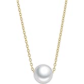 Pearl Vibe White Freshwater Pearl Pendant Necklace for Women - AAA+ Quality Pearl Necklace for Women With 925 Sterling Silver Chain