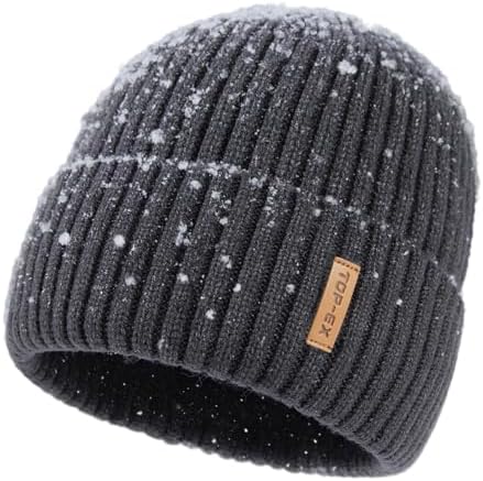 Waterproof Fleece Lined Beanie Hat for Men Women Winter Skull Cap Winter Warm Skull Cap Windproof Fleece Hat Ski Running  main image 4