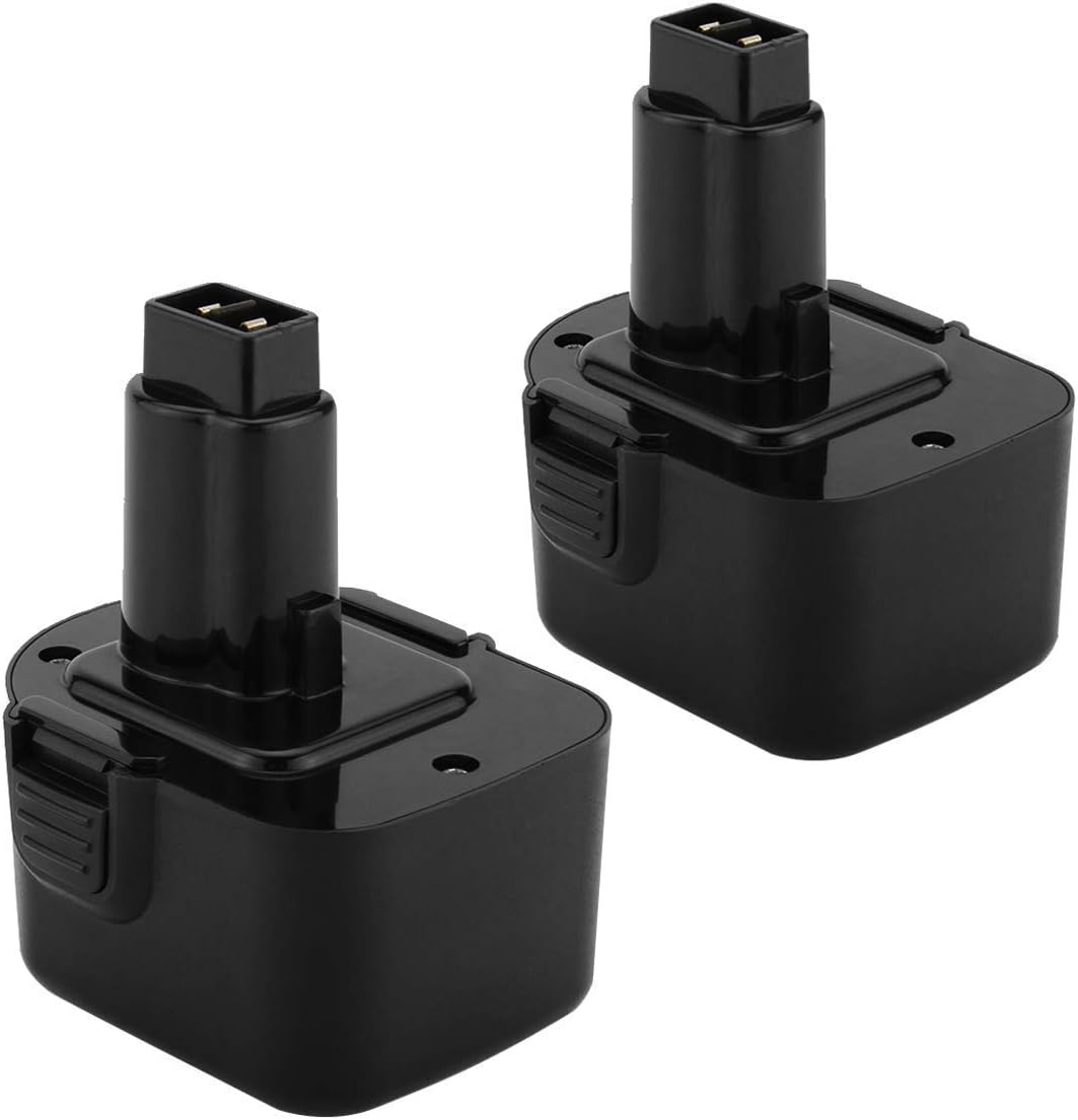 2PACK 3.0Ah Ni-Mh Replace 12v Battery for Dewalt DW9071,DW9072,DC9071,DE9037,DE9071, DE9072, DE9074, DE9075, DE9037, DE9086, DE9274,DE9501,152250-27,397745-01, 12Volt Cordless Power Tool Battery