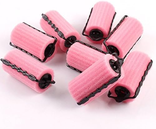 Thickyuan New 8pcs Hair Rollers Rolls Styling Curler Tools Foam Self Lock Holder Bun, Easy DIY Natural Way Curly French Hair