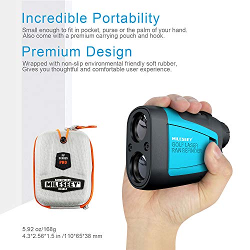 Mileseey Professional Laser Golf Rangefinder 660 Yards with Slope