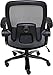 OneSpace Taft Mesh Back Oversized Executive Chair with Pocket Coil Seat Cushioning, Black