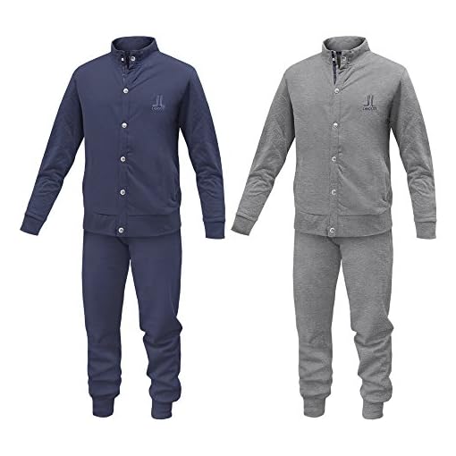 Pigiama-Tuta-Homewear-Uomo-LANCETTI-Cotone-Felpato-Varie-Taglie-ArtLF56