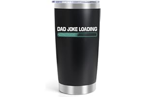 FRERDUI Gifts for Dad from Daughter Son Wife Kids, Father's Day Gifts for Dad, Dad Birthday Gift Ideas, Insulated Coffee Tumbler Mug Cup, Dad Joke Loading Best Dad Ever, Cool Gifts for Step Dad, Father-in-Law