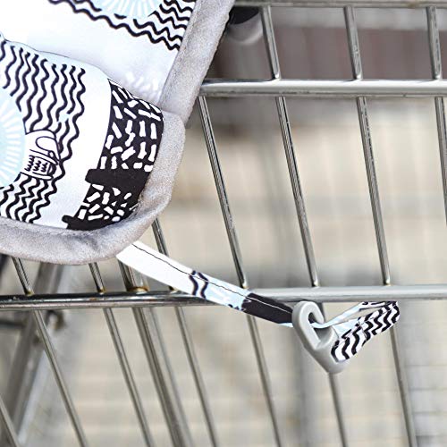Travel Bug Baby & Toddler 2-in-1 Reversible Cover for Shopping Carts & Restaurant High Chairs - Thumbnail 4