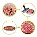 Hamburger Press, Aluminum Burger Press with Heavy Duty Non-Stick Patty Maker Pan, Professional Food Grade Hamburger Mold Ideal for BBQ Grill, Home, Parties, Picnic, kitchen Accessories for Hamburger