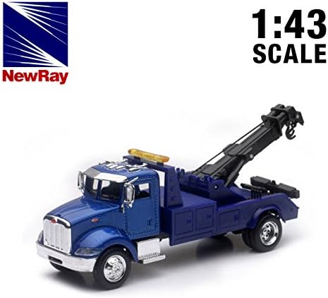 Amazon ピータービルト 335 トーイング レッカー車 けん引 トラック 1 43 Peterbilt 335 Towing ミニカー ダイキャストカー おもちゃ