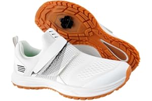 Pairobin Men’s Indoor Cycling Shoes with SPD Cleats, Walkable Bike Shoes for Spin Classes and Indoor Cycling - Lightweight & 