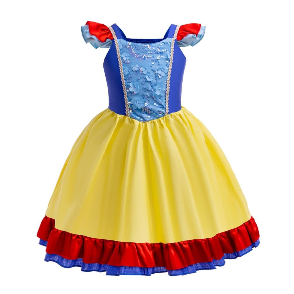 Lito Angels Princess Snow White Fancy Dress Up Clothes Everyday Play Wear Costume for Baby Girls Age 18-24 months (Tag Number 90)