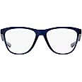 Oakley Men's OX8070 Square Prescription Eyewear Frames, Frosted Navy, 53mm