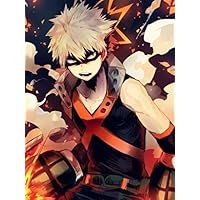 TianSW Bakugou Katsuki (24inch x 32inch/60cm x 80cm) My Hero Academia Season 3 Midoriya Izuku All Might Waterproof Poster No Fading