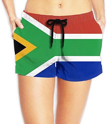NC WUYQX South Africa Flag Womens Casual Summer Sexy Surf Board Shorts Swim Trunks Beach Shorts Beachwear Swimwear