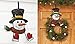Hangorize® Premium Metal Over The Door Christmas Wreath Hanger 12 Inches - 3 Hooks Per Pack (Gold)