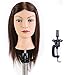 HAIREALM Mannequin Head 100% Human Hair Hairdresser Training Head Manikin Cosmetology Doll Head (Table Clamp Stand Included) HE0414S…
