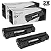 LD Products Compatible Toner Cartridge Replacement for (2-Pack, Black) HP 36A CB436A for use in HP Laserjet Printers M1522n MFP, M1522nf MFP, P1505 & P1505n