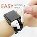 Lwsengme Silicone Holder Compatible with AirPods, Premium Quality Shock Resistant Holder Strap Silicone Case Compatible with Apple AirPods(Airpods Holder-Black)