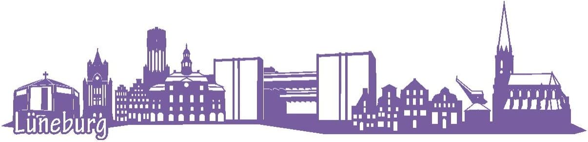 Wandtattoo Mainz Skyline – Schwarzer Aufkleber 30x5,1 Cm Mit Sehenswürdigkeiten