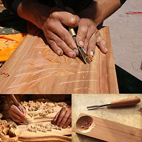 Alikeke 8 Piece Set Wood Carving Hand Chisel Tool Carving Tools Woodworking Professional Gouges New