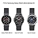 V-MORO Milanese Strap Compatible with Gear S3 Frontier Bands/Galaxy Watch 46mm Band 22mm Black Loop Mesh Stainless Steel Metal Bracelet for Samsung Galaxy Watch 46mm/Gear S3 Smartwatch 6.3