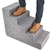 USA Made Pet Steps/Stairs with CertiPUR-US Certified Foam for Dogs & Cats by Best Pet Supplies – Gray Linen, 5-Step (H: 22.5″)thumb 3