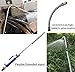 Bymlt Extendable High Pressure Power Washer Wand - Magic Power Water Hose Nozzle, Flexible Garden Watering Sprayer for Car Wash and Window Washing with Free Scrubbing Mitt (Blue)