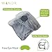 Wandr Travel Pillow With Free Eye Mask - Soft Neck Wrap Around Travel PIllow in Lightweight Machine Washable Grey