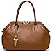 BOSTANTEN Women Leather Shoulder Bucket Handbag Tote Top-handle Purse (brownr)