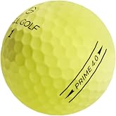 Snell Golf 2025 Prime 4.0 Golf Ball - Yellow- 4-Piece Construction, High-Speed Core Design for Mid to High-Swing Players, Superior Distance with Greenside Spin Control