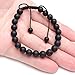 Jovivi 8MM Matte Agate Birthstone Gemstones Healing Power Crystal Macrame Adjustable Beaded Bracelet, Unisex