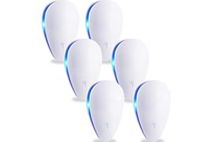 Ten KiKi Pest Repeller 6 Packs, Plug-in Pest Repeller Pest Control for Bugs, Insects, Roaches, Mice, Spiders, Rodents, Mosqui