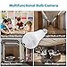 Sheenwang Panoramic Light Bulb Camera, Home Security Surveillance IP Camera lightbulb with WiFi, Wireless Lamp Camera with Remote control APP for Android (AnySee) and iOS ( iCSee )