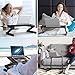 SLYPNOS Adjustable Laptop Stand Folding Portable Standing Desk Ventilated Aluminum Laptop Riser with Front Lip and Detachable Mouse Tray for Desk Bed Couch Floorthumb 4