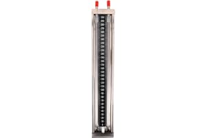 Hemobllo Stainless Steel U-Tube Manometer 0-3000 Pa, Heavy Duty Water Column Pressure Gauge for HVAC Duct Static Pressure, Ga