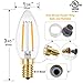 Hizashi Candelabra LED Light Bulbs 25 Watt, Dimmable Chandelier Light Bulbs, 90+ CRI, 200LM, Soft Warm White 2700K, E12 LED Bulb, B10 LED Candle Bulbs, UL Listed, 12 Pack
